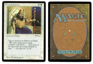 King Suleiman from Arabian Nights Magic the Gathering Proxy