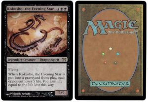 Kokusho, the Evening Star from Chamions of Kamigawa Magic the Gathering Proxy