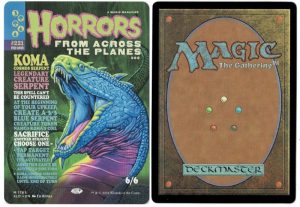 Koma, Cosmos Serpent from Secret Lair Drop Series Magic the Gathering Proxy