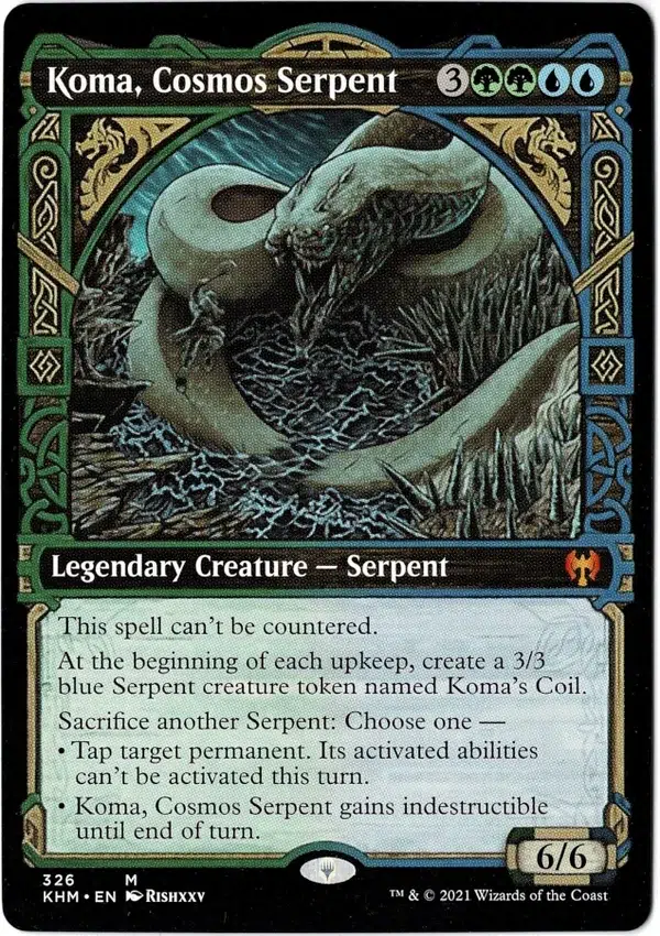 Koma Cosmos Serpent Show Magic the Gathering Proxy