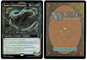 Koma, Cosmos Serpent (Showcase) from Kaldheim Magic the Gathering Proxy