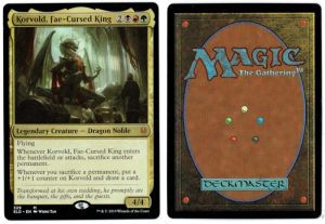 Korvold, Fae-Cursed King from Throne of Eldraine Magic the Gathering Proxy