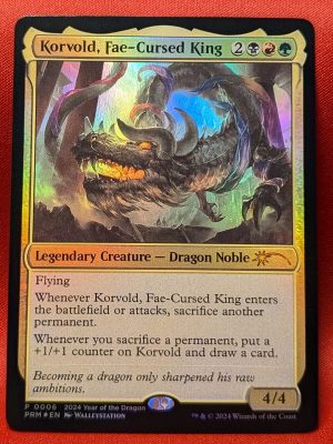 FOIL Korvold, Fae-Cursed King from Year of the Dragon 2024 Magic the Gathering Proxy