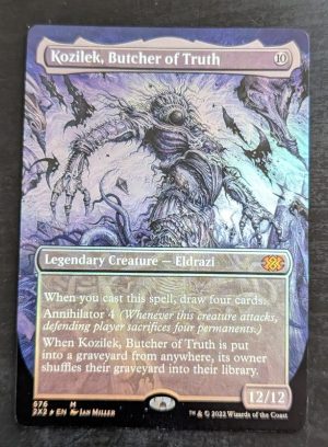 FOIL Kozilek, Butcher of Truth (Borderless) from Double Masters 2022 Proxy