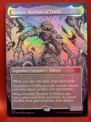 FOIL Kozilek, Butcher of Truth (Borderless) from Double Masters 2022 Magic the Gathering Proxy