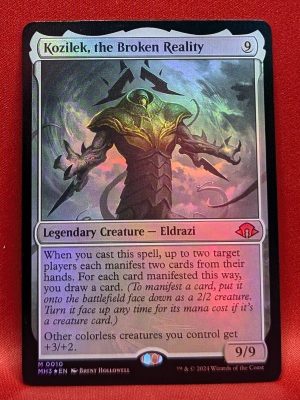 FOIL Kozilek, the Broken Reality from Modern Horizons 3 Magic the Gathering Proxy