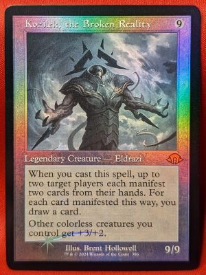 FOIL Kozilek, the Broken Reality (Retro Frame) from Modern Horizons 3 Magic the Gathering Proxy