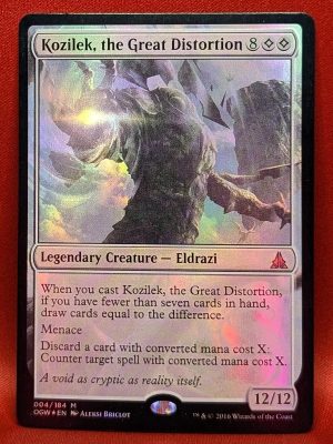 FOIL Kozilek, the Great Distortion from Oath of the Gatewatch Magic the Gathering Proxy