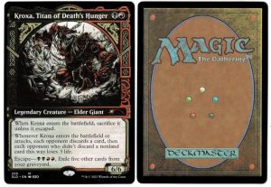 Kroxa, Titan of Death's Hunger from Secret Lair Drop Magic the Gathering Proxy