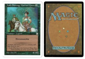 Lady Zhurong, Warrior Queen from Portal Three Kingdoms Magic the Gathering Proxy