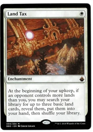 Land Tax Battlebond Magic the Gathering Proxy