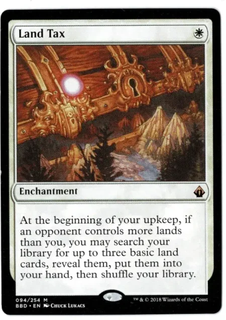 Land Tax Battlebond Magic the Gathering Proxy