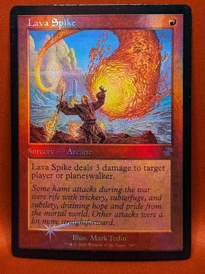 FOIL Lava Spike from Time Spiral: Remastered Magic the Gathering Proxy