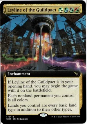 Leyline of the Guildpact (Extended Art) from Murders at Karlov Manor Magic the Gathering Proxy