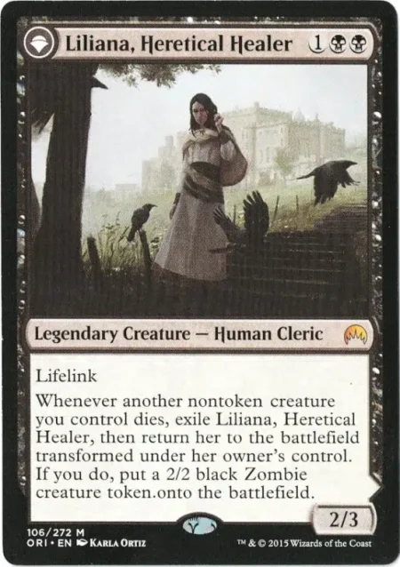 Liliana, Heretical Healer from Magic Origins Magic the Gathering Proxy