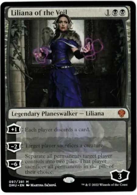 Liliana Of The Veil Dmu Magic the Gathering Proxy