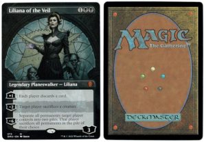 Liliana of the Veil (Borderless) from Dominaria United Magic the Gathering Proxy