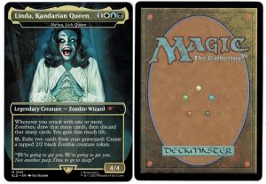 Linda, Kandarian Queen (Varina, Lich Queen) from Secret Lair Drop Series Magic the Gathering Proxy