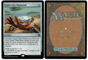 Lion’s Eye Diamond from Vintage Masters Magic the Gathering Proxy