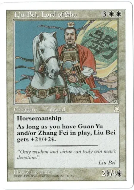 Liu Bei Lor Of Shu Magic the Gathering Proxy