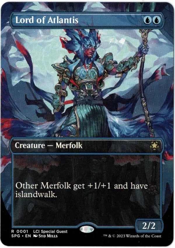 Lord Of Atlantis Borderless Magic the Gathering Proxy