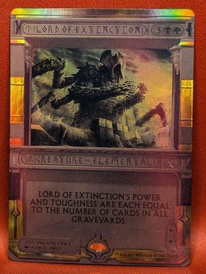 FOIL Lord of Extinction from Amonkhet Invocations Magic the Gathering Proxy