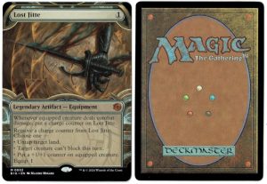 Lost Jitte (Showcase) from Outlaws of Thunder Junction: The Big Score Magic the Gathering Proxy