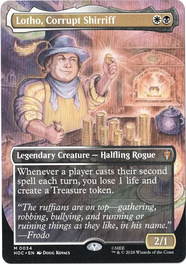 Lotho corrupt shiriff foil – magic the gathering proxy