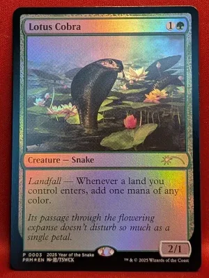 FOIL Lotus Cobra (Year of the Snake 2025) from Standard Showdown Promos Magic the Gathering Proxy