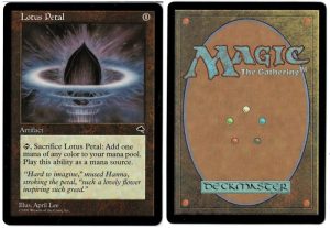 Lotus Petal from Tempest Magic the Gathering Proxy