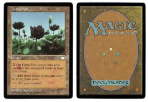 Lotus Vale from Weatherlight Magic the Gathering Proxy