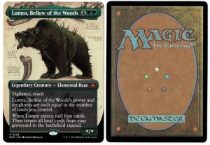 Lumra, Bellow of the Woods (Borderless) (0293) from Bloomburrow Magic the Gathering Proxy