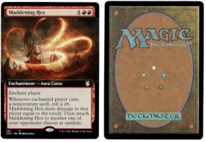 Maddening Hex Extended Art from Commander: Adventures in the Forgotten Realms Proxy