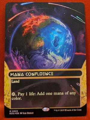 FOIL Mana Confluence (0025) (Borderless) from Edge of Eternities: Stellar Sights Magic the Gathering Proxy