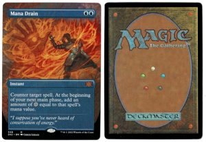 Mana Drain (Borderless) from Double Masters 2022 Magic the Gathering Proxy