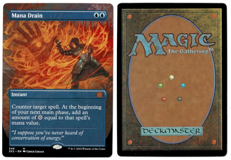 Mana Drain (Borderless) from Double Masters 2022 Proxy