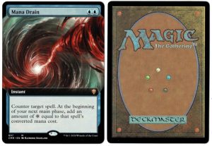 Mana Drain (Extended Art) from Commander Legends Magic the Gathering Proxy