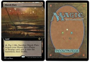Marsh Flats (Extended Art) from Modern Horizons 2 Magic the Gathering Proxy
