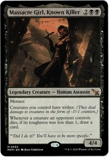 Massacre Girl Magic the Gathering Proxy