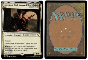 Massacre Girl, Known Killer (Showcase) from Murders at Karlov Manor Magic the Gathering Proxy