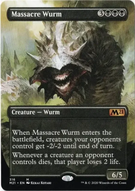 Massacre Wurm Bord Magic the Gathering Proxy