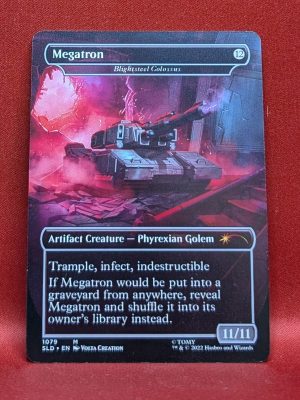 FOIL Megatron (Blightsteel Colossus) from Secret Lair Drop Series Magic the Gathering Proxy