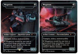 Megatron (Blightsteel Colossus) from Secret Lair Drop Series Magic the Gathering Proxy