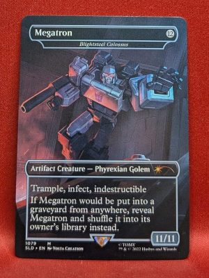 FOIL Megatron (Blightsteel Colossus) from Secret Lair Drop Series Magic the Gathering Proxy