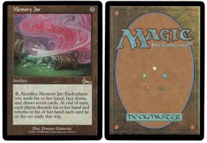 Memory Jar from Urza's Legacy Magic the Gathering Proxy