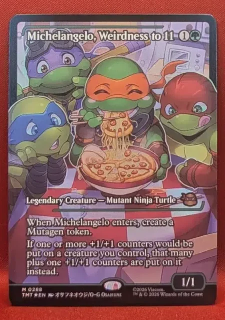 Michelangelo Weirdness To 11 Foil Magic the Gathering Proxy