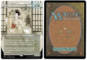 Michiko Konda, Truth Seeker from Secret Lair Drop Magic the Gathering Proxy