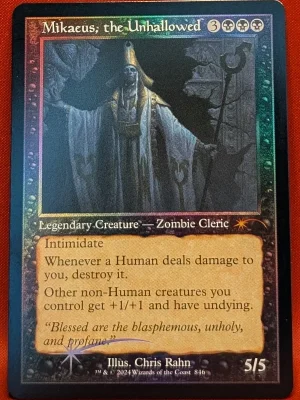 FOIL Mikaeus, the Unhallowed (Retro Frame) from Secret Lair Drop Series Magic the Gathering Proxy