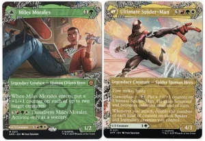 Miles Morales (0211) (Borderless) from Marvel's Spider-Man Magic the Gathering Proxy