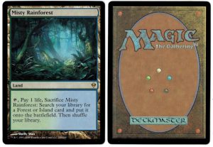Misty Rainforest from Zendikar Magic the Gathering Proxy